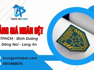 Bảng giá nhãn dệt 2026 – Kích thước chuẩn & xưởng sản xuất tại TPHCM, Bình Dương, Đồng Nai, Long An
