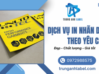 Dịch vụ in nhãn dệt theo yêu cầu đẹp, giá tốt tại TPHCM