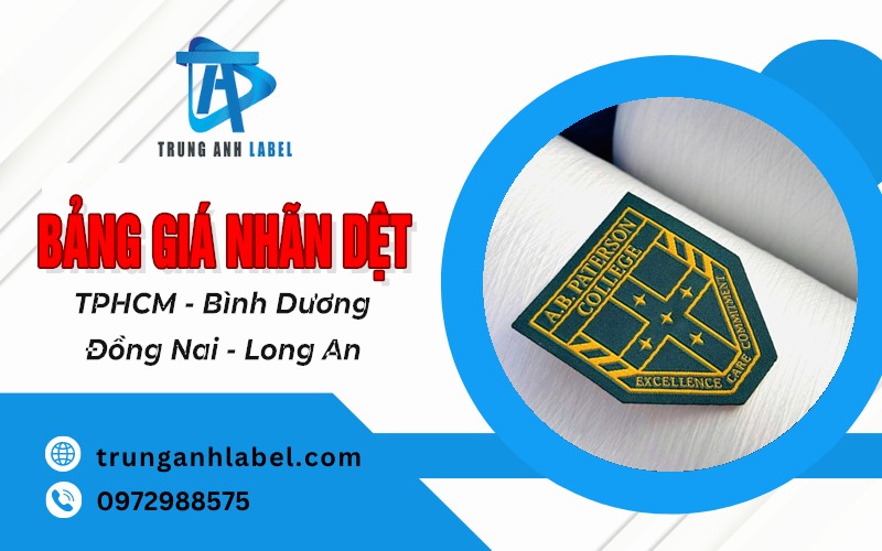 bảng giá nhãn dệt